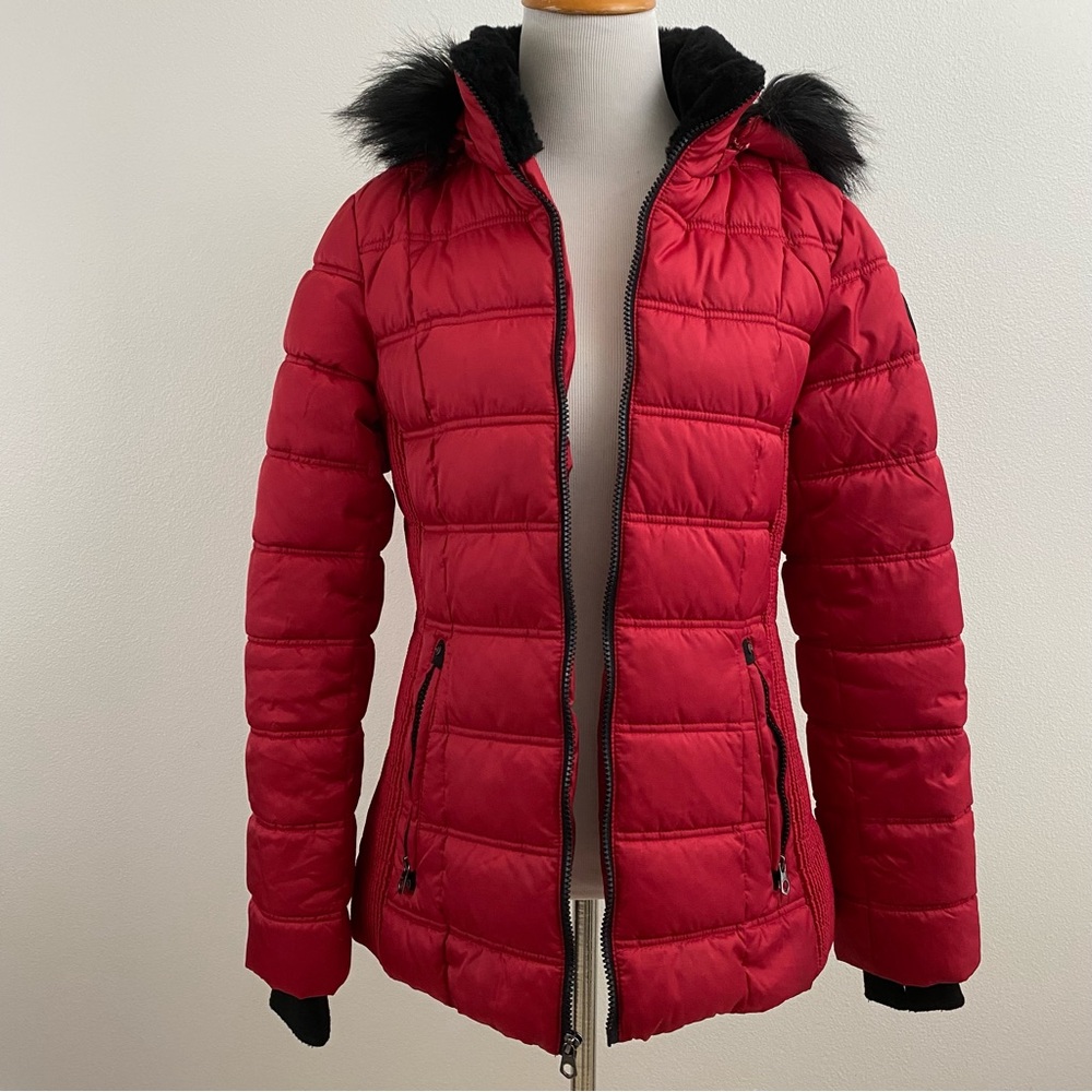 Nautica | Water Resistant Red Hooded Jacket - Picture 4 of 17